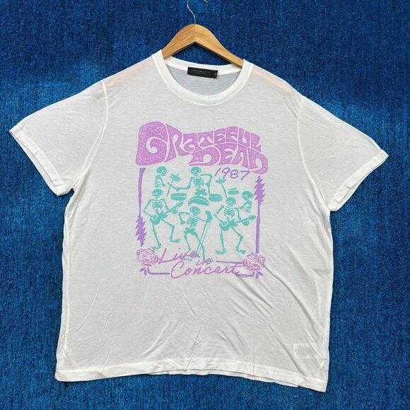Grateful Dead 1987 The Dead Live in Concert Jam Band Tee XL - Picture 1 of 4